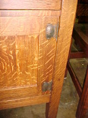 Detail of door hinge.